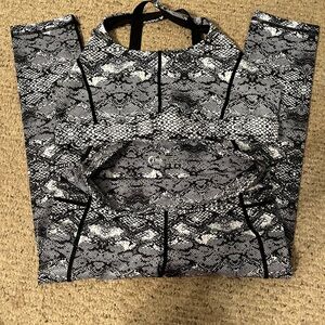 Snakeskin Print Activewear Set